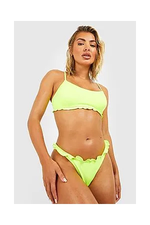 Boohoo Frill Detail Hipster Bikini Brief