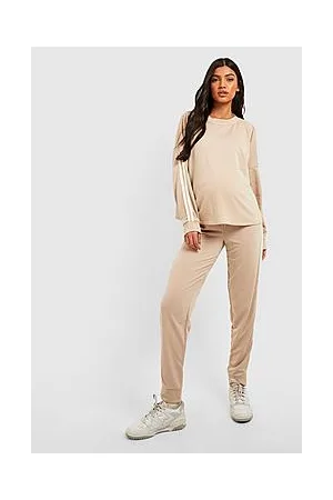 Boohoo Maternity Side Stripe Sweatshirt Tracksuit