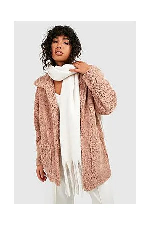 Boohoo Oversized Teddy Faux Fur Coat