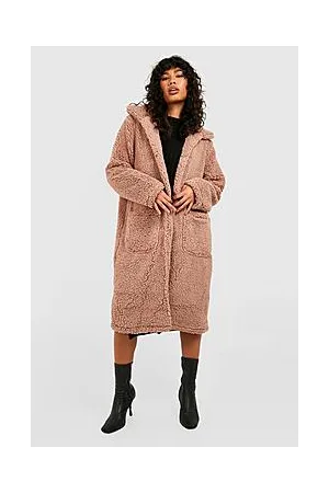 Boohoo Longline Teddy Faux Fur Coat