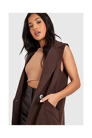 Boohoo Petite Premium Wool Look Duster Coat