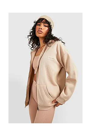 Boohoo Dsgn Studio Sports Label Zip Through Hoodie