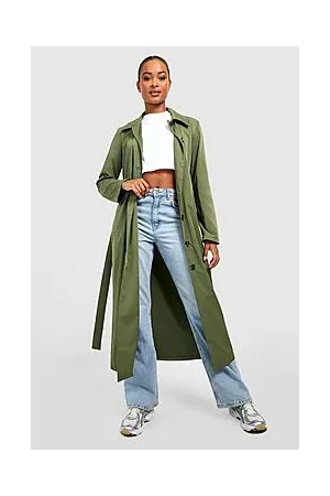 Boohoo Tall Relaxed Fit Belted Trench Coat