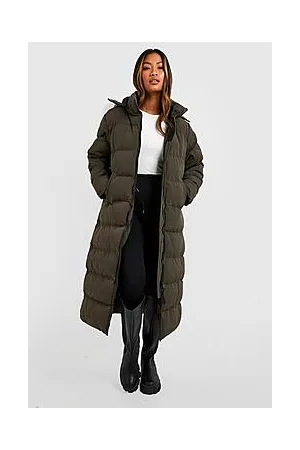Boohoo Faux Fur Trim Premium Parka