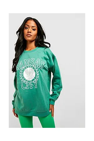 Boohoo Tall Kansas City Print Sweatshirt