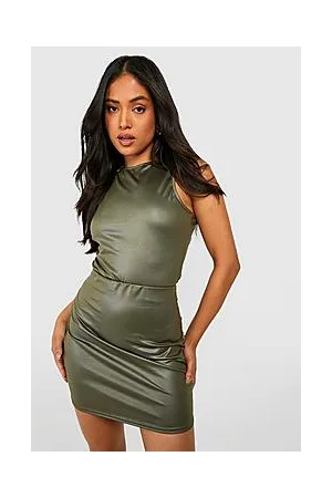 Boohoo Petite Wet Look Mini Skit