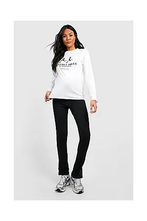 Boohoo Maternity Rib Split Ankle Leggings
