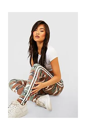 Boohoo Side Stripe Camo Lounge Legging