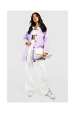 Boohoo Longline Wool Look Shacket