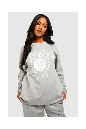 Boohoo Tall Kansas City Print Sweatshirt