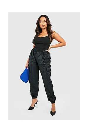 Boohoo Plus Shell Cargo Trousers