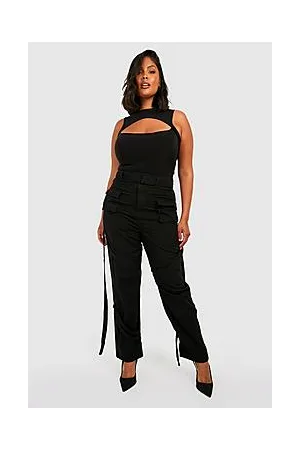 Boohoo Plus Tassel Pocket Cargo Trouser