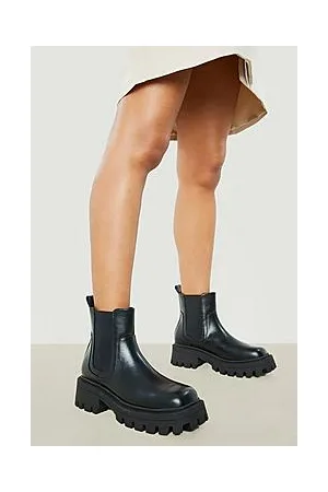 Boohoo Super Chunky Short Chelsea Boots