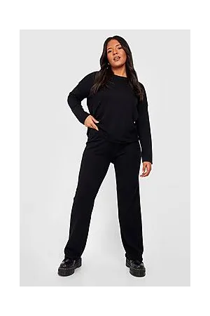 Boohoo Plus Knitted Wide Leg Co-ord