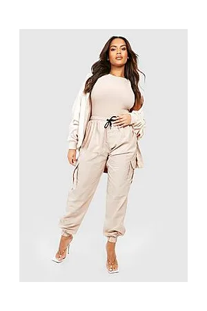 Boohoo Plus Shell Cargo Trousers