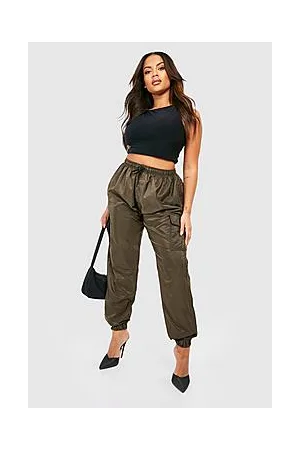 Boohoo Plus Shell Cargo Trousers