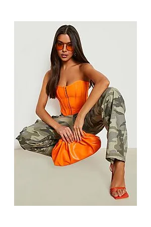 Boohoo Bandage Hook And Eye Corset Top