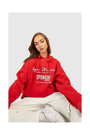 Boohoo Motorsport Slogan Oversized Hoodie