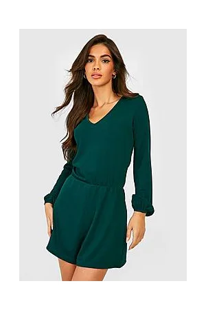 Boohoo Long Sleeve Playsuit