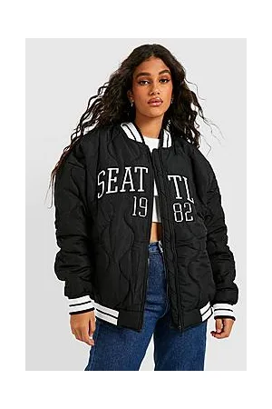 Boohoo Seattle Varsity Bomber Jacket