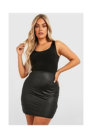Boohoo Plus Pu Mini Skirt