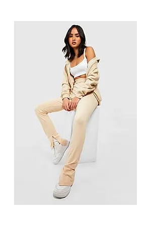 Boohoo Basic Cotton High Waisted Split Hem Leggings
