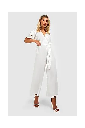 Boohoo Flare Sleeve Culotte Jumpsuit