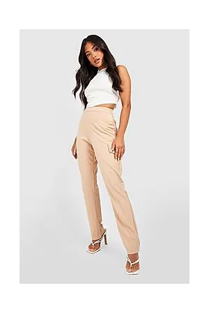 Boohoo Petite Basic Straight Leg Loose Cargo Trouser