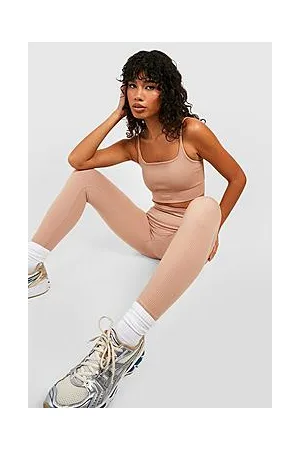 Boohoo Premium Seamless Contour Rib Gym Legging