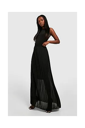 Boohoo Chiffon Pleated Maxi Skirt