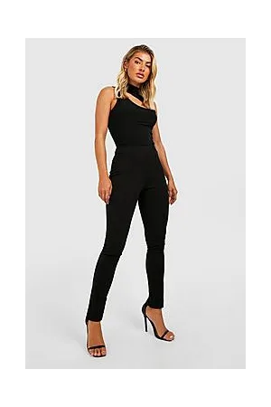 Boohoo Seam Front Split Side Skinny Trousers
