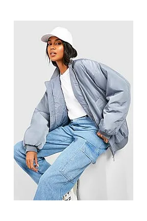 Boohoo Oversized Bomber Jacket