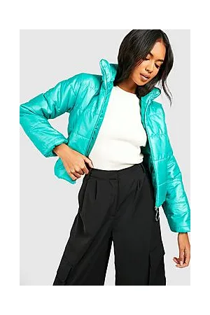 Boohoo Funnel Neck Puffer Jacket