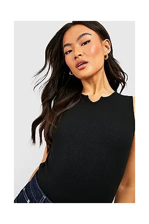 Boohoo Notch Neck Sleeveless Bodysuit