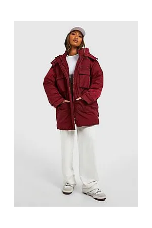 Boohoo Hooded Pocket Detail Parka