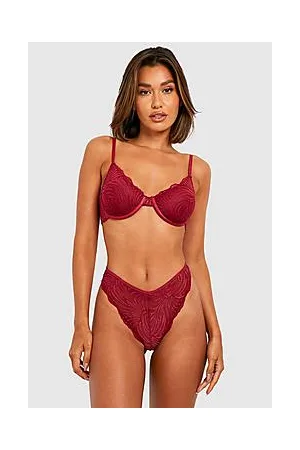 Boohoo Fuller Bust Embroidered Lace Underwire Bra