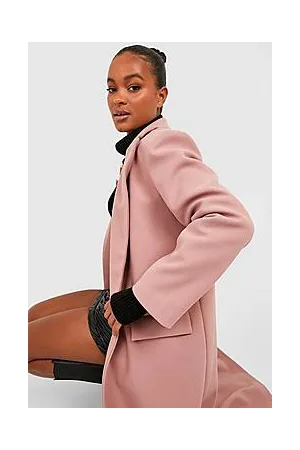 Boohoo Tall Oversized Wool Look Duster Coat