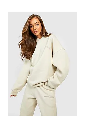 Boohoo Premium Text Print Oversized Hoodie