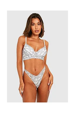 Boohoo Fuller Bust Contrast Lace Underwire Bra