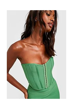 Boohoo Premium Bandage Hook & Eye Corset Top