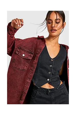 Boohoo Acid Wash Super Oversized Denim Shirt