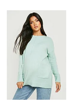 Boohoo Maternity Oversized Crew Neck Jumper