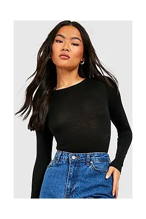 Boohoo Crew Neck Long Sleeve Bodysuit