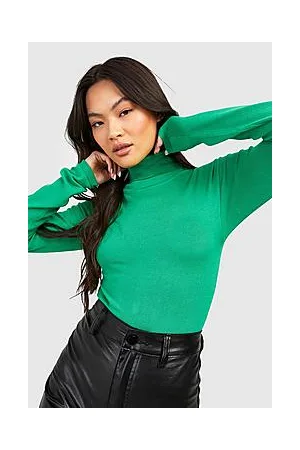 Boohoo Soft Knit Roll Neck Bodysuit