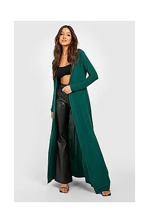 Boohoo Maxi Slinky Side Split Kimono