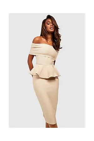 Boohoo Premium Bandage Midi Skirt