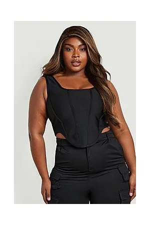 Boohoo Plus Bandage Corset Top