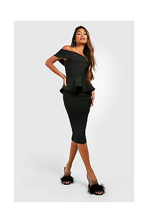 Boohoo Premium Bandage Midi Skirt
