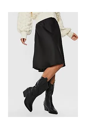 Boohoo Pu Embroidered Western Cowboy Boots