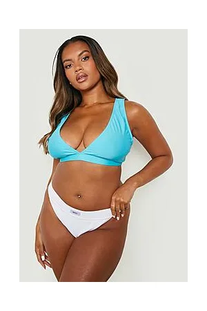 Boohoo Plus Mix & Match Plunge Bikini Top